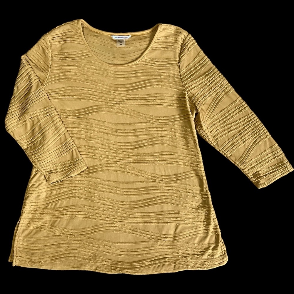 Allison Daley Dress Style Top Gold Medium